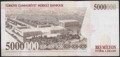 7.Emisyon 5 000 000 Lira I35 340047 Çok Çok Temiz+