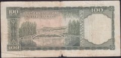 5.Emisyon 4.Tertip 100 Lira T16 082781 Temiz