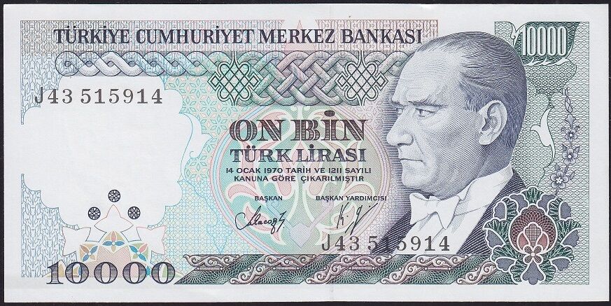 7.Emisyon 4.Tertip 10.000 J43 515914 Çil