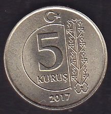2017 Yılı 5 Kuruş