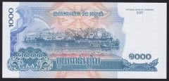 Kamboçya 1000 Riels 2007 Çil Pick 58b