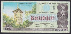 1984 29 TEMMUZ ÇEYREK BİLET K SERİSİ