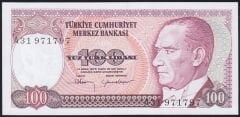 7.Emisyon 1.Tertip 100 Lira A31 971797 Çil