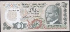 6.Emisyon 1.Tertip 100 Lira E08 199846 Ççt Çilaltı