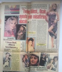 1983 YILI TERCUMAN GAZETESİ İNCİ EKİ - ORHAN GENCEBAY - HÜLYA KOÇYİĞİT - FÜSUN ÖNAL - NİL BURAK