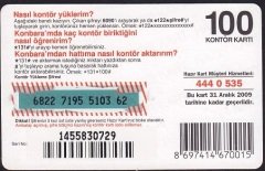 Turkcell Hazır Kart 100 Kontör 2009