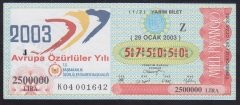 2003 29 OCAK YARIM BİLET