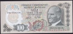 6.Emisyon 2.Tertip 100 Lira G82 213326 Çilaltı
