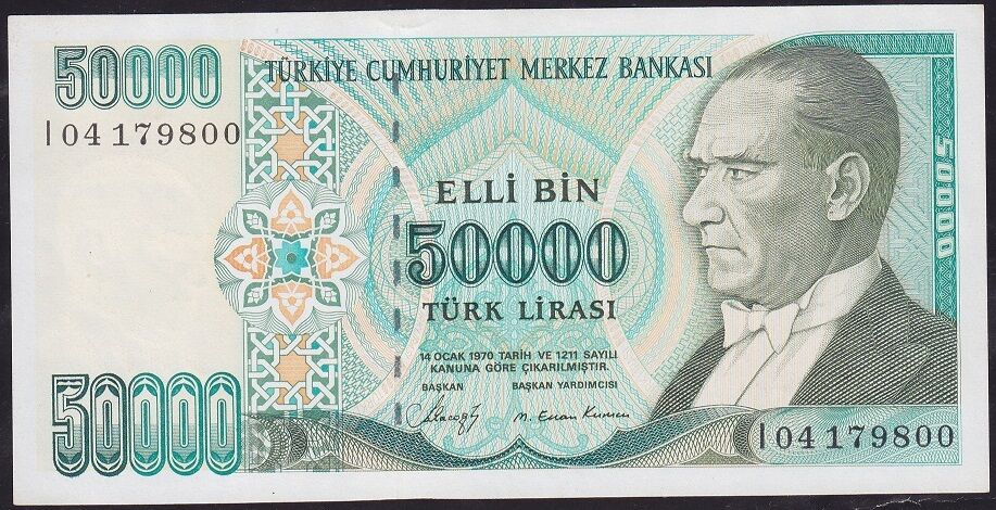 7.Emisyon 1.Tertip 50000 Lira I04 179800 Çilaltı Çil