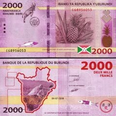 Burundi 2000 Frank 2018 Çil Pick 52