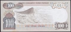 6.Emisyon 1.Tertip 100 Lira D39 028683 Çok Çok Temiz+