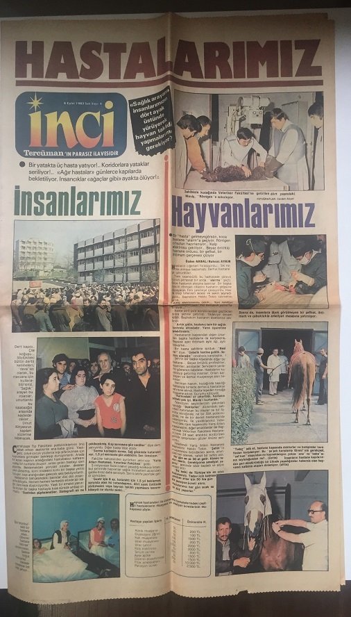 1983 YILI TERCUMAN GAZETESİ İNCİ EKİ - BEHİYE AKSOY - - NİL BURAK