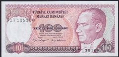 7.EMİSYON 2.TERTİP 100 LİRA D17 139108 ÇİLALTI ÇİL