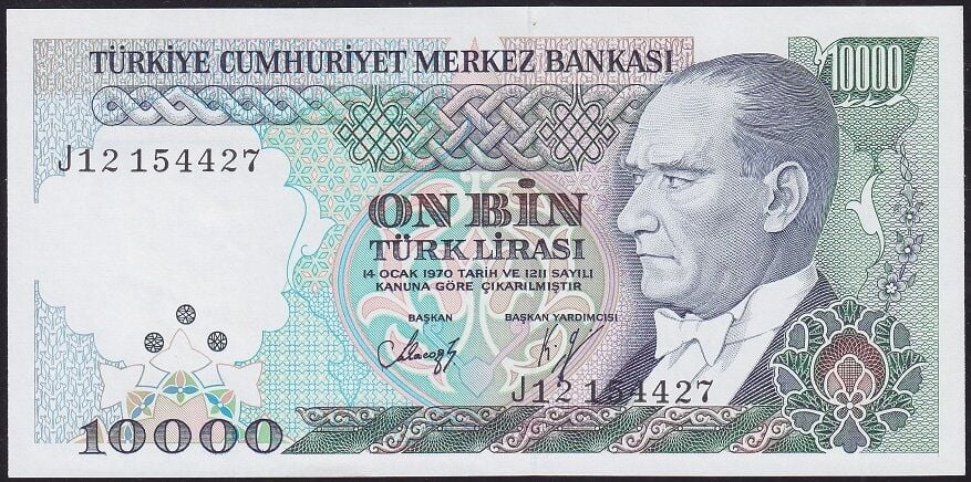 7.Emisyon 4.Tertip 10.000 J12 154427 Çil