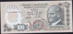 6.Emisyon 2.Tertip 100 Lira G52 356674 Çilaltı Çil