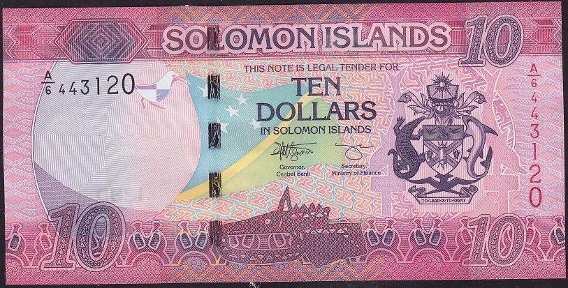 Solomon Adası 10 Dolar 2017 Çil