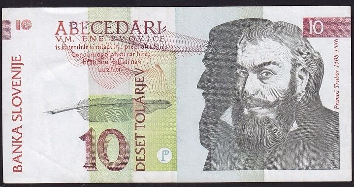Slovenya 10 Tolarjev 1992 Çok Temiz+