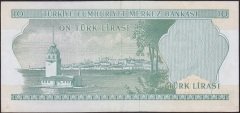 6.Emisyon 1.Tertip 10 Lira F13 216016 Ççt Çilaltı