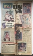 1983 YILI TERCUMAN GAZETESİ İNCİ EKİ - AHU TUĞBA - HÜLYA AVŞAR - FERİ CANSEL - NİL BURAK
