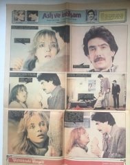 1983 YILI TERCUMAN GAZETESİ İNCİ EKİ - AHU TUĞBA - HÜLYA AVŞAR - FERİ CANSEL - NİL BURAK