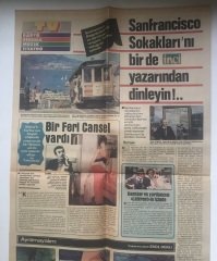 1983 YILI TERCUMAN GAZETESİ İNCİ EKİ - AHU TUĞBA - HÜLYA AVŞAR - FERİ CANSEL - NİL BURAK