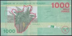 Burundi 1000 Frank 2015 Çok Çok Temiz+