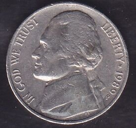 Amerika 5 Cent 1989 P