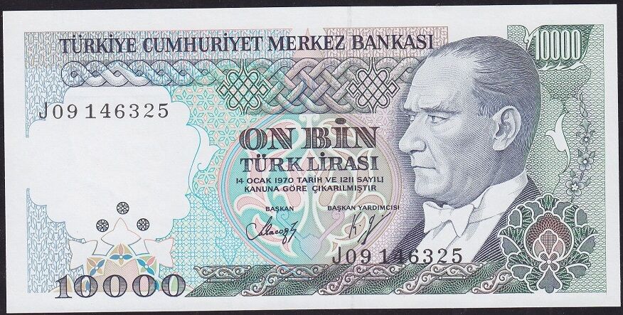 7.Emisyon 4.Tertip 10.000 J09 146325 Çilaltı