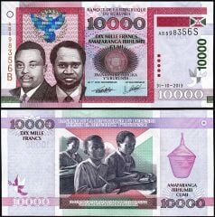 Burundi 10000 Frank 2013 Çil Pick 49b