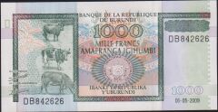 Burundi 1000 Frank 2009 Çil Pick 46 ( 842626 )