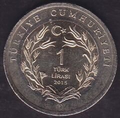 2015 Yılı 1 Lira Ankara Keçisi Hatıra Para Kararma var