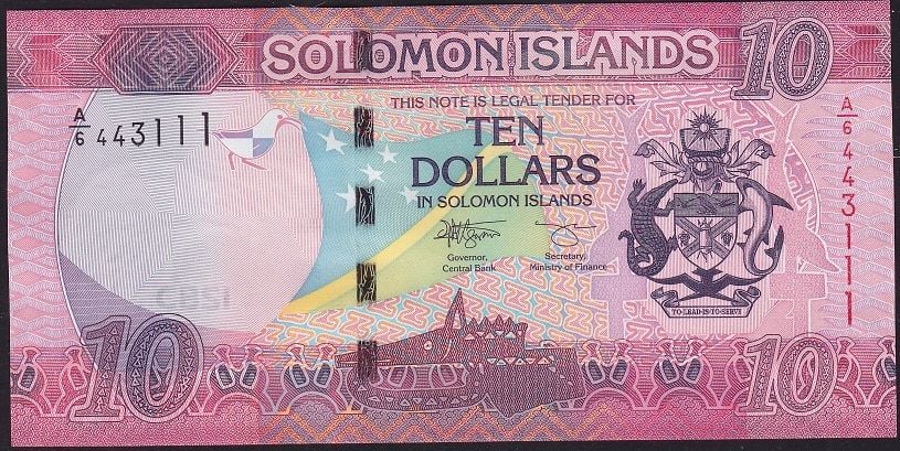 Solomon Adası 10 Dolar 2017 Çil 111