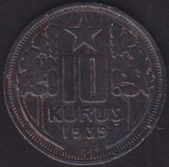 1939 Yılı 10 Kuruş