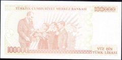 7.Emisyon 3.Tertip 100000 Lira J49 402444 Çil