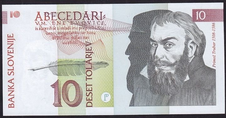 Slovenya 10 Tolarjev 1992 Çil Pick 11