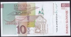 Slovenya 10 Tolarjev 1992 Çil Pick 11