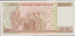 7.Emisyon 3.Tertip 100000 Lira G42 389666 Çil