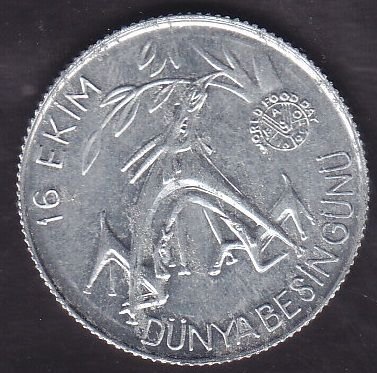 1981 Yılı 20 Lira Dünya Besin Günü Temiz