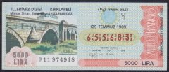 1989 29 TEMMUZ YARIM BİLET Y SERİSİ
