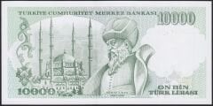 7.Emisyon 4.Tertip 10.000 J02 697316 Ççt Çilaltı ( Bandrol baskı izi var )