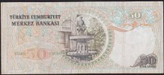 6.Emisyon 1.Tertip 50 Lira F57 293647 Çok Temiz