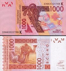 Batı Afrika 1000 Frank 2023 Çil Senegal Pick 715K
