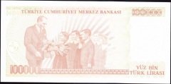 7.Emisyon 3.Tertip 100000 Lira J48 330110 Çil