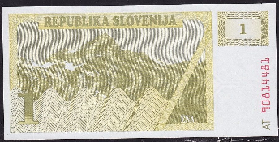 Slovenya 1 Tolar 1990 Çilaltı Çil Pick 1a