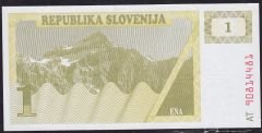 Slovenya 1 Tolar 1990 Çilaltı Çil Pick 1a