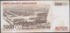 7.Emisyon 5 000 000 Lira I25 077670 Çok Temiz