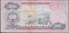 6.EMİSYON 2.TERTİP 1000 LİRA D37 413525 ÇOK TEMİZ +