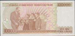 7.Emisyon 3.Tertip 100000 Lira G40 898107 Çilaltı Çil