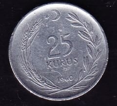 1960 Yılı 25 Kuruş