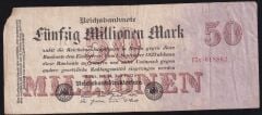 Almanya 50 Milyon Mark 1923 Haliyle
